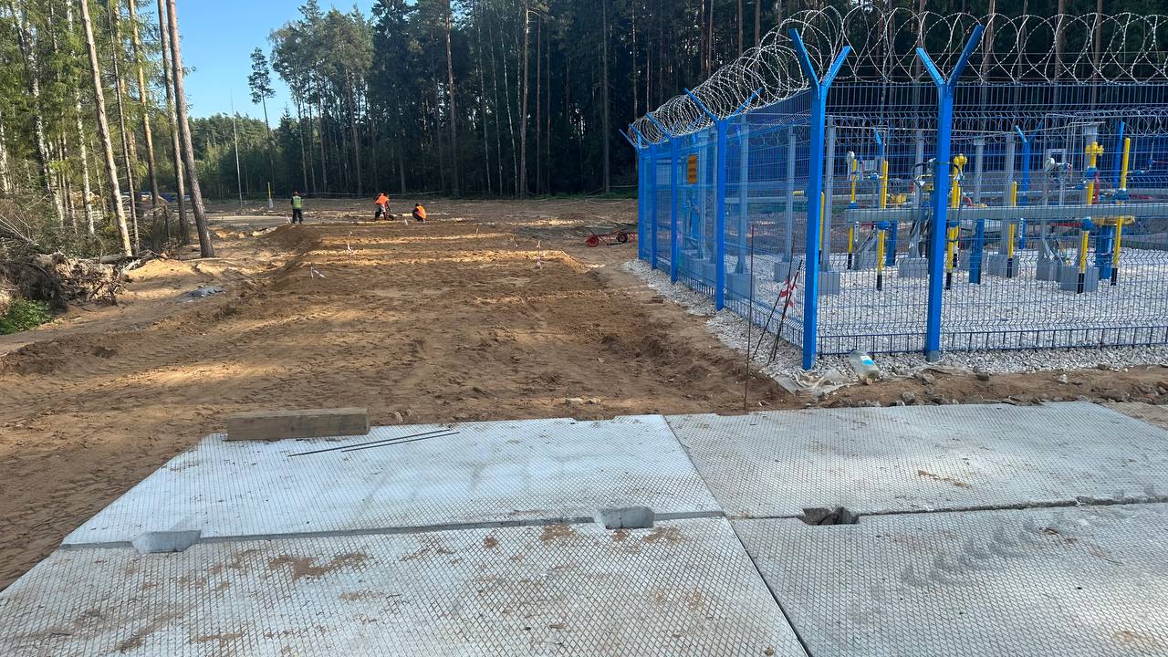 Обустройство площадки технологического узла